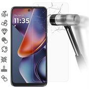 Motorola Moto G (2025) Härdat Glas Skärmskydd - Case Friendly - Genomskinlig
