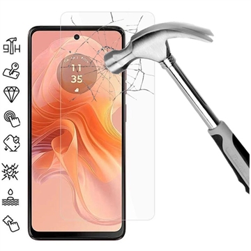 Motorola Moto G04s Härdat Glas Skärmskydd - 9H, 0.3mm - Case Friendly  - Klar