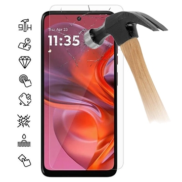Motorola Moto G05 Härdat Glas Skärmskydd - Case Friendly - Genomskinlig