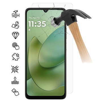 Motorola Moto G06 Skärmskydd av härdat glas - 9H - Case Friendly - Genomskinlig
