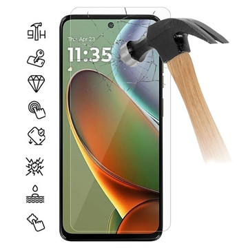 Motorola Moto G15 Power Härdat Glas Skärmskydd - Case Friendly - Genomskinlig
