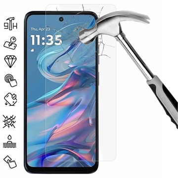 Motorola Moto G45 Härdat Glas Skärmskydd - Case Friendly - Genomskinlig