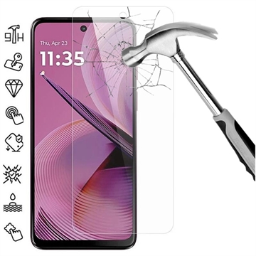 Motorola Moto G55 Härdat Glas Skärmskydd - Case Friendly - Genomskinlig