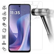 Motorola Moto G57 Skärmskydd av härdat glas - 9H - Case Friendly - Genomskinlig