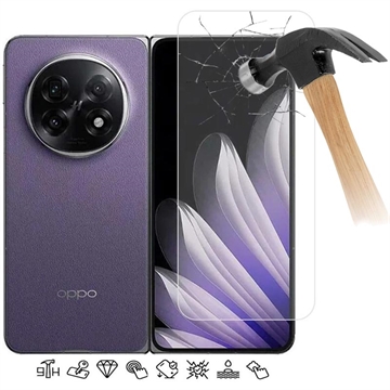 Oppo Find N5 Skärmskydd av härdat glas - 9H - Case Friendly - Genomskinlig