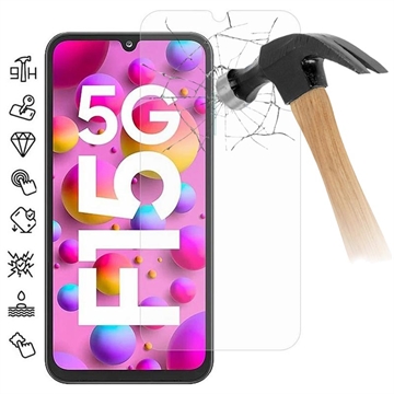 Samsung Galaxy F15 Härdat Glas Skärmskydd - 9H - Case Friendly - Klar
