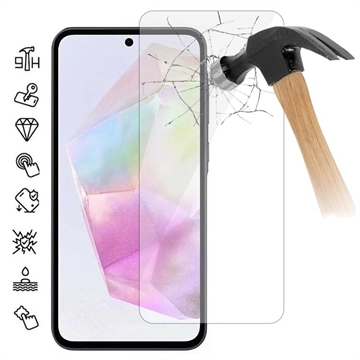 Samsung Galaxy M35 Härdat Glas Skärmskydd - 9H, 0.3mm - Case Friendly  - Klar