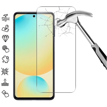 Samsung Galaxy S25 Härdat Glas Skärmskydd - Case Friendly - Genomskinlig