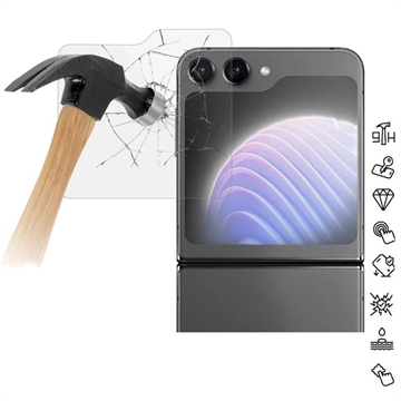 Samsung Galaxy Z Flip6/Z Flip7 FE Härdat Glas Skärmskydd - Case Friendly - Genomskinlig