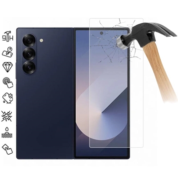 Samsung Galaxy Z Fold7 Skärmskydd av härdat glas - 9H - Case Friendly - Genomskinlig