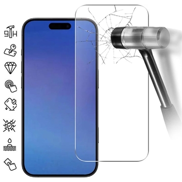 iPhone Air Skärmskydd av härdat glas - 9H - Case Friendly - Genomskinlig