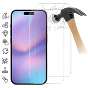 iPhone 17 Pro Skärmskydd av härdat glas - 9H - Case Friendly - 2 St. - Genomskinlig