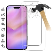 iPhone 17 Pro Max Skärmskydd av härdat glas - 9H - Case Friendly - 2 St. - Genomskinlig