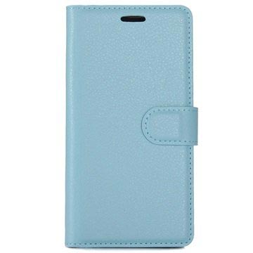 Huawei P10 Textured Plånboksfodral - Blå