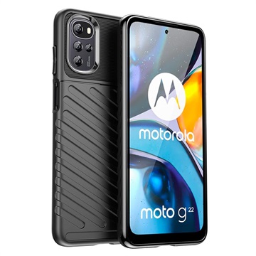 Thunder Series Motorola Moto G22 TPU-skal - Svart