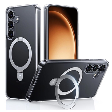 Samsung Galaxy S25 Torras Guardian Ostand MagSafe-Skal - Genomskinlig