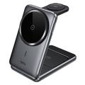 Totu CW-4-W 3-i-1 magnetisk trådlös laddningsstation - 15W - Grå