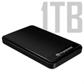 Transcend StoreJet 25A3 USB 3.1 Gen 1 Extern Hårddisk - 1TB - Svart