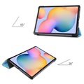 Tri-Fold Series Samsung Galaxy Tab S6 Lite 2020/2022 Foliofodral - Baby Blå