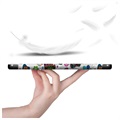 Tri-Fold Series Lenovo Tab M10 HD Gen 2 Smart Foliofodral - Fjärilar / Blommor