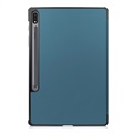 Tri-Fold Series Samsung Galaxy Tab S7+/S8+ Foliofodral - Blå