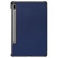 Tri-Fold Series Samsung Galaxy Tab S7 FE Smart Foliofodral - Blå
