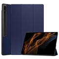 Samsung Galaxy Tab S9 Ultra Tri-Fold Series Smart Foliofodral - Blå