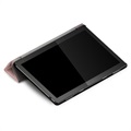 Tri-Fold Series Lenovo Tab M10 Smart Foliofodral - Roséguld
