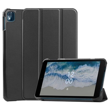 Tri-Fold Serie Nokia T10 Smart Foliofodral - Svart