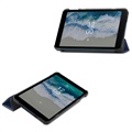 Tri-Fold Serie Nokia T10 Smart Foliofodral - Blå