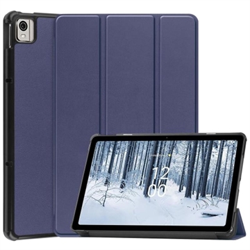 Tri-Fold Series Nokia T21 Smart Foliofodral - Blå
