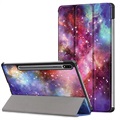 Tri-Fold Series Samsung Galaxy Tab S7/S8 Smart Foliofodral - Galax