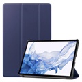Tri-Fold Series Samsung Galaxy Tab S8 Smart Foliofodral - Mörkblå