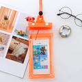 Triple Seal Universellt vattentätt fodral för smartphone - 7.2" - Orange