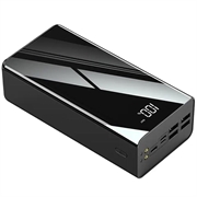 Trippel USB Snabb Powerbank 50000mAh - PD 18W - Svart