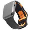UAG Civilian Apple Watch Series 7/SE/6/5/4/3/2/1 Silikon Armband - 45mm/44mm/42mm - Svart / Orange