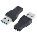 USB 3.1 typ C-hona till USB-A 3.0-hane OTG-adapter