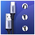 Ugreen Quick Charge 3.0 USB-C Kabel - 3A, 2m - Grå