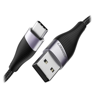 Ugreen USB-A / USB-C Quick Charge 3.0 Laddningskabel - 2m - Svart