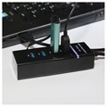 Universell 4-Port SuperSpeed USB 3.0 Hubb