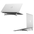 Universellt Expanderbart Laptop Stativ i Aluminium - 12-17" - Silver