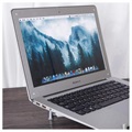 Universellt Expanderbart Laptop Stativ i Aluminium - 12-17" - Silver