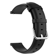 Universell Smartwatch Läderarmband - 22mm - Mattsvart