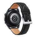 Universell Smartwatch Läderarmband - 20mm - Mattsvart