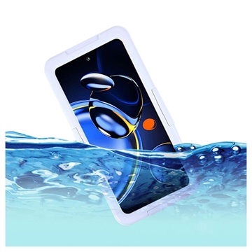 Universell Vattentätt Fodral med Snodd - 6.5" - Vit