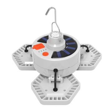 V126 solcellsdriven campinglykta med powerbank och fjärrkontroll