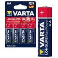 Varta Longlife Max Power AA Batteri 4706110404 - 1.5V - 1x4