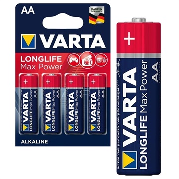 Varta Longlife Max Power AA Batteri 4706110404 - 1.5V - 1x4