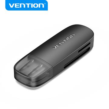 Vention 2-i-1 USB 2.0-kortläsare - extern SD- och TF-minneskortadapter