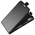 Sony Xperia L3 Vertikal Flip Fodral med Kortplats - Svart